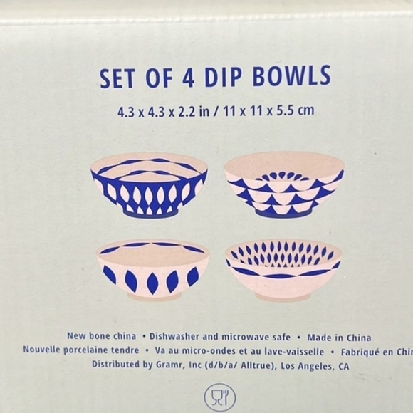 NIB Alltrue Be Home Dip Bowls set of 4 - Picture 4 of 4